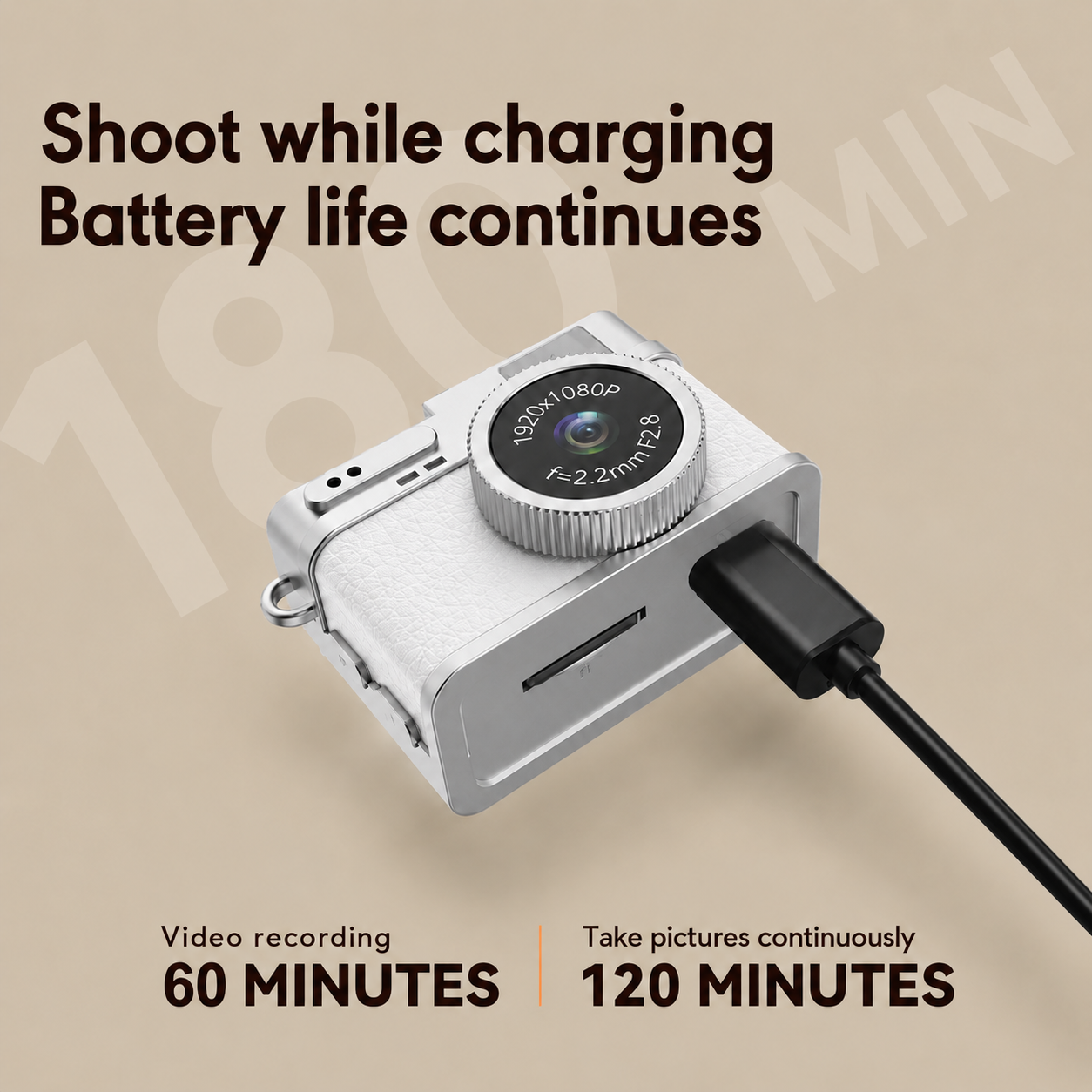 Nano Retro Mini Keychain Camera