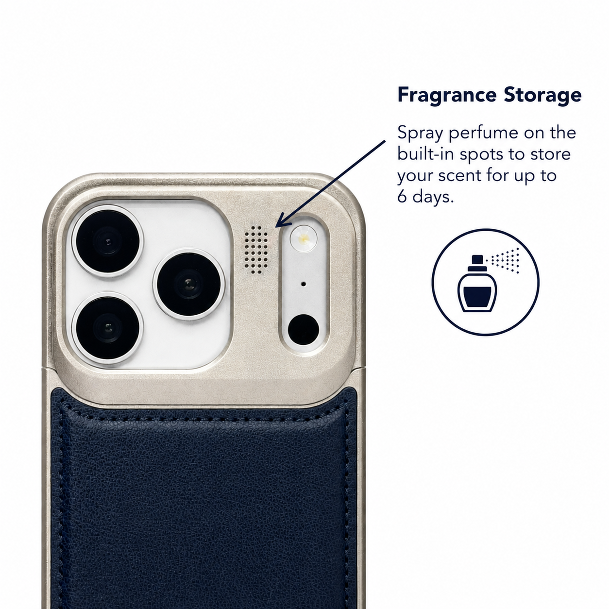 Aro Magnet Perfume Case for iPhone 17 pro