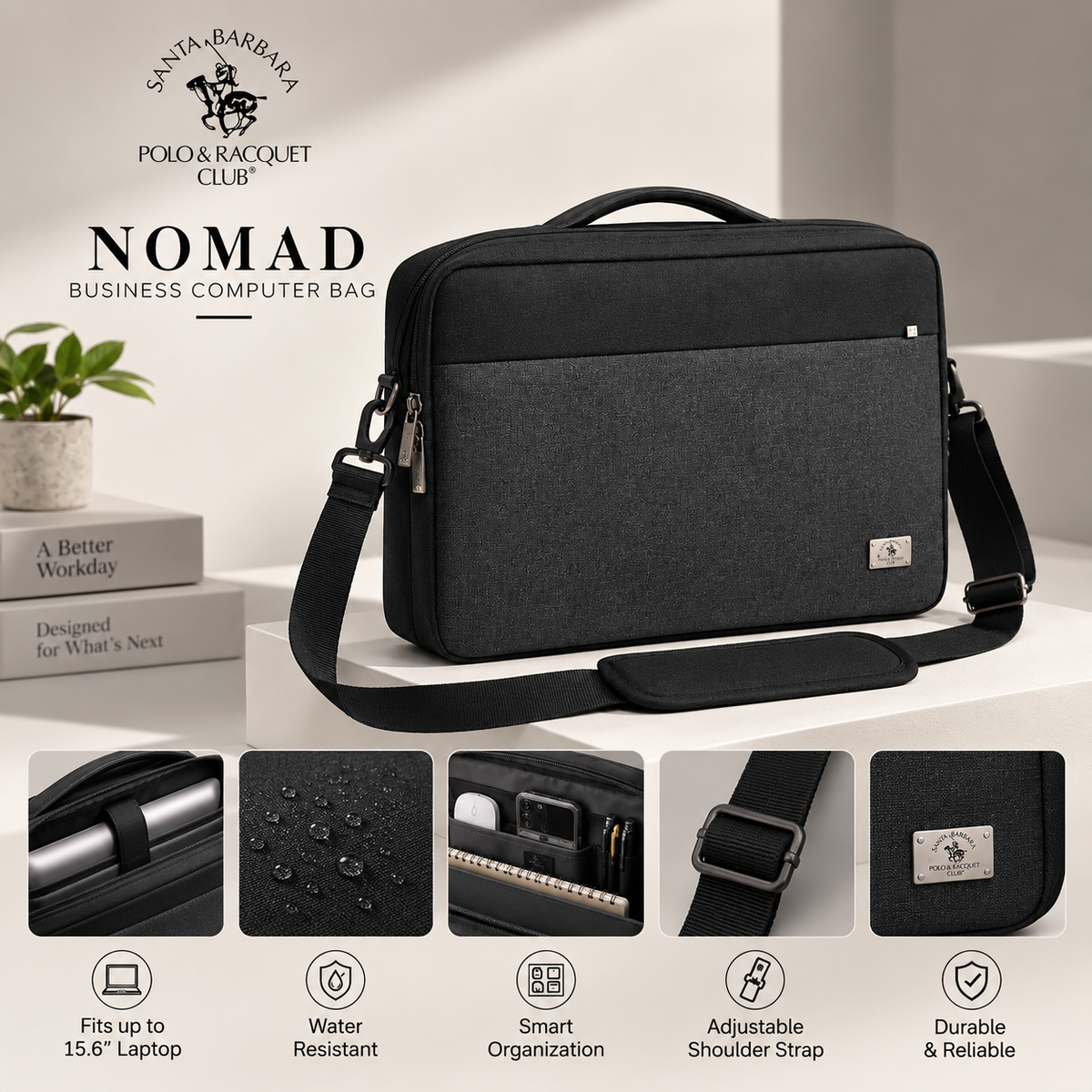 Nomad Laptop Bag by Santa Barbara
